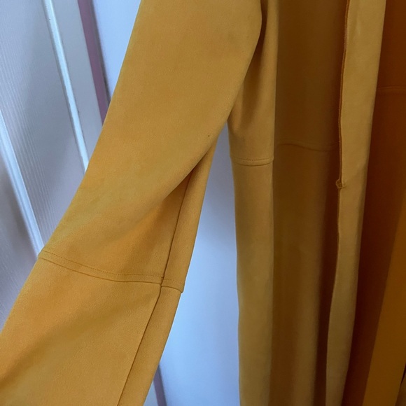 Bright Yellow Suede Jacket - Picture 3 of 6